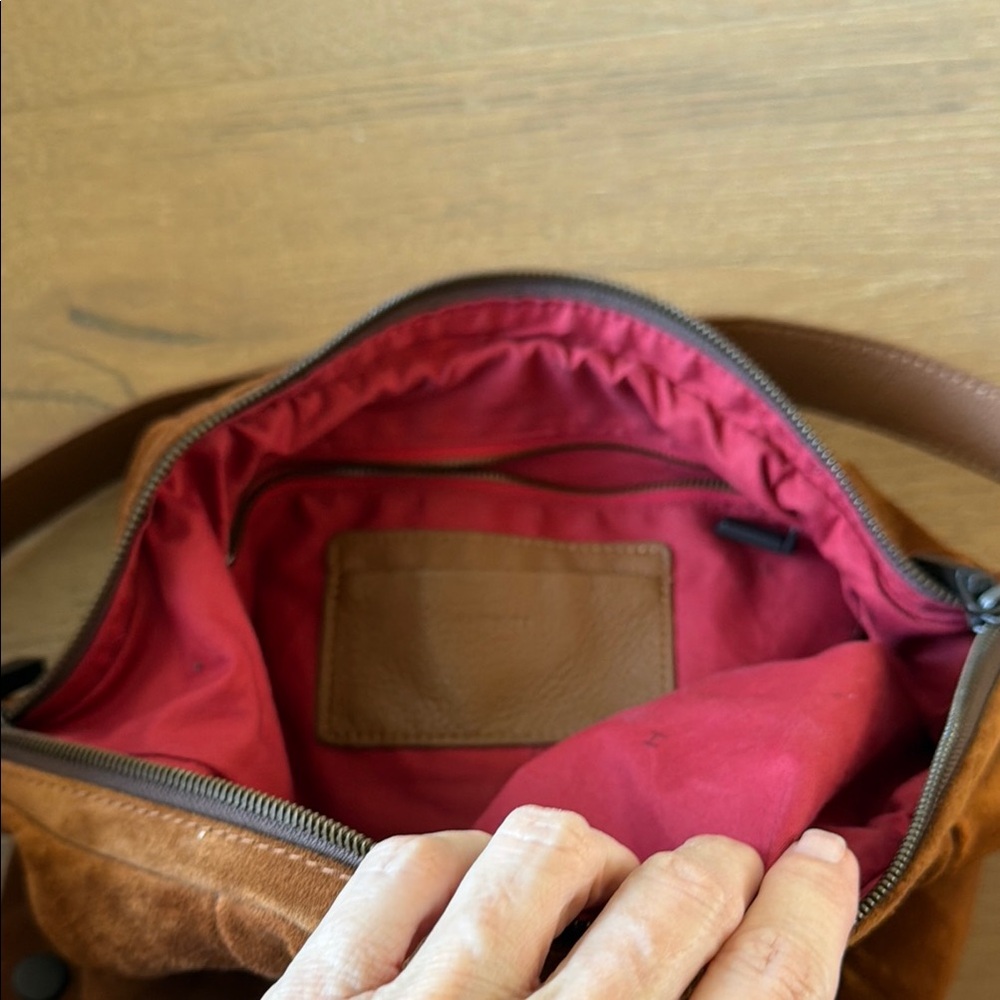 Hammitt, Suede Hobo Shoulder Bag in Brown - Picture 5 of 5